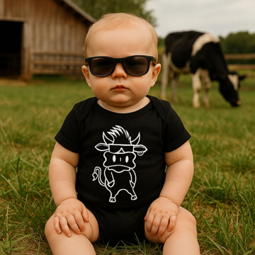 Bubba Tee for Baby in Black / White