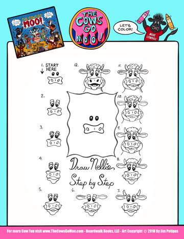 The Cows Go Moo Draw Nellie