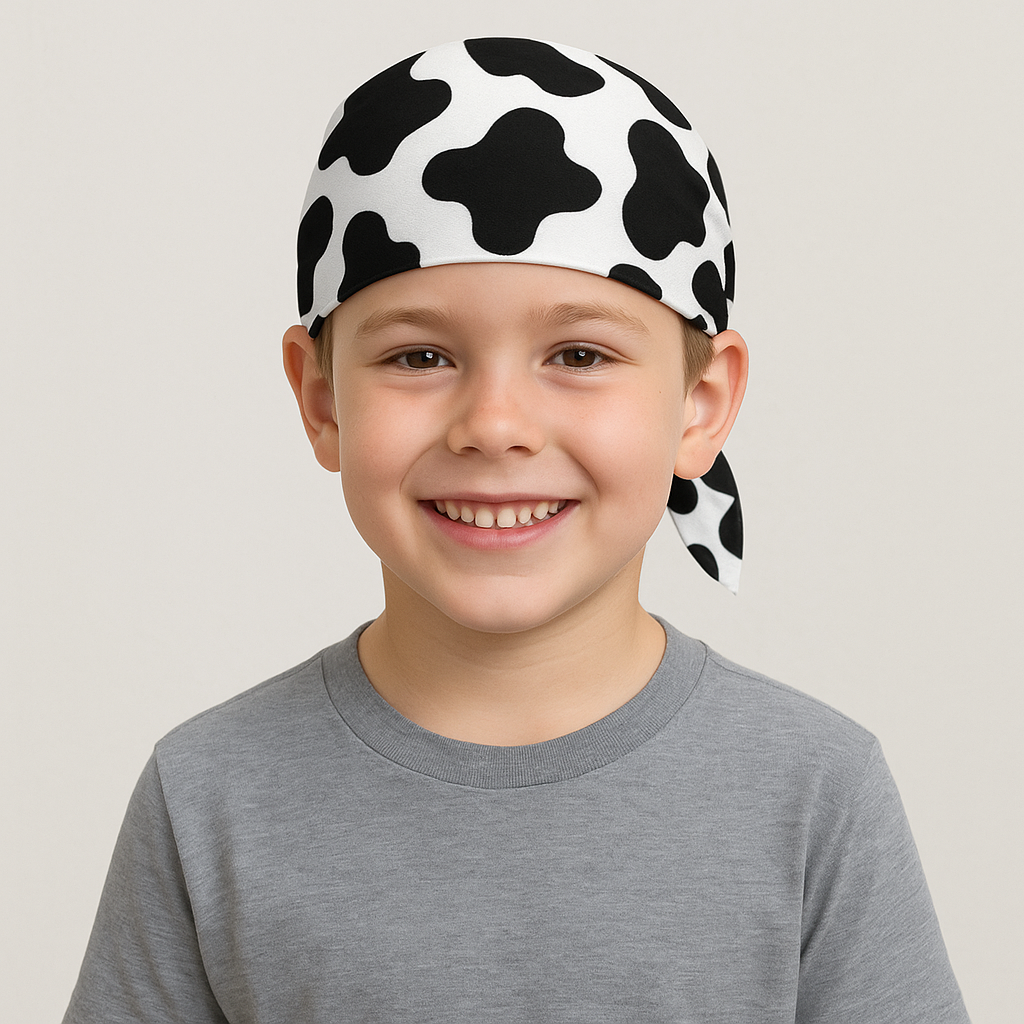 Cow Print Bandana — “Let’s Moo This.”