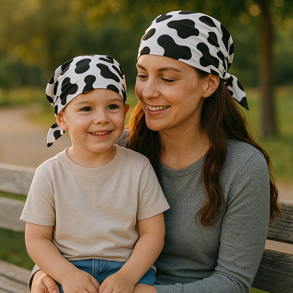 Cow Print Bandana — “Let’s Moo This.”