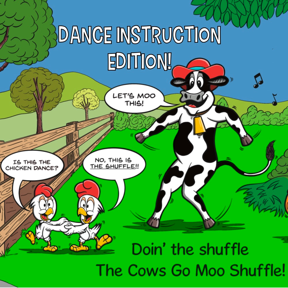 Copy of FREE MOOsic! | The Cows Go Moo Shuffle - Dance Instruction Edition!