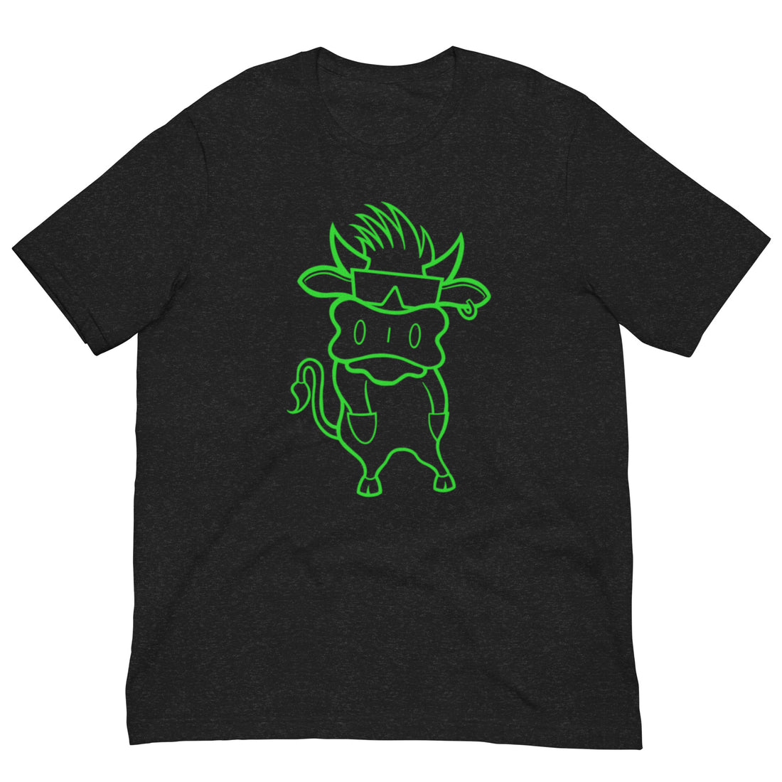 The Bubba Tee - Neon Green on Black