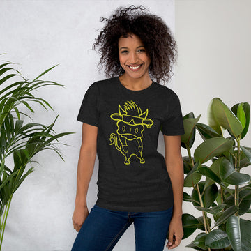 The Bubba Tee - Neon Yellow on Black