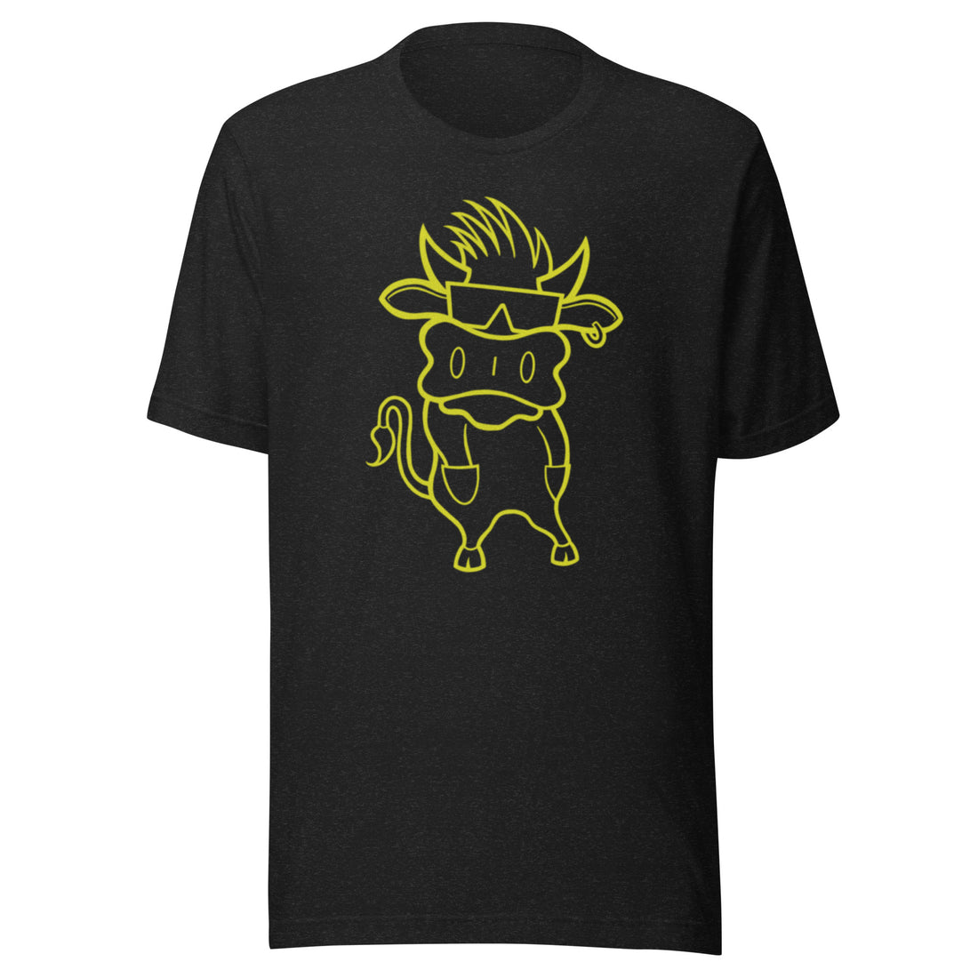 The Bubba Tee - Neon Yellow on Black